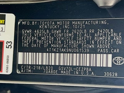 2022 Toyota Camry XSE V6