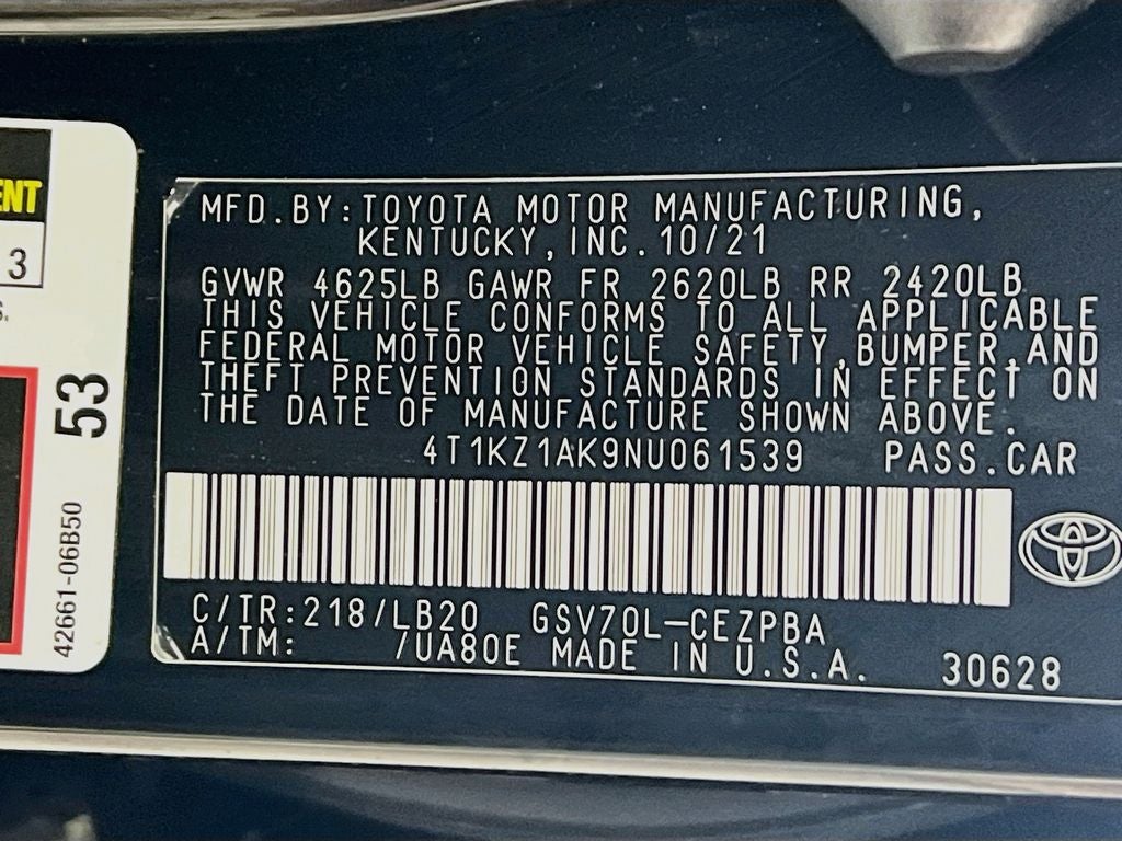 2022 Toyota Camry XSE V6