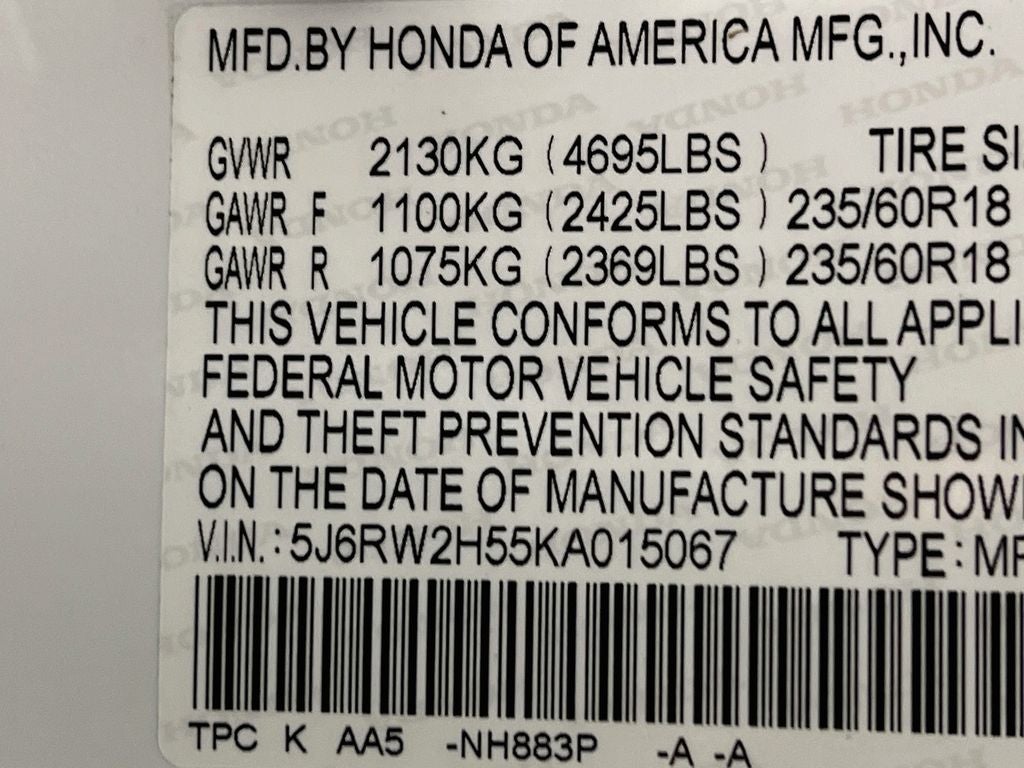2019 Honda CR-V EX