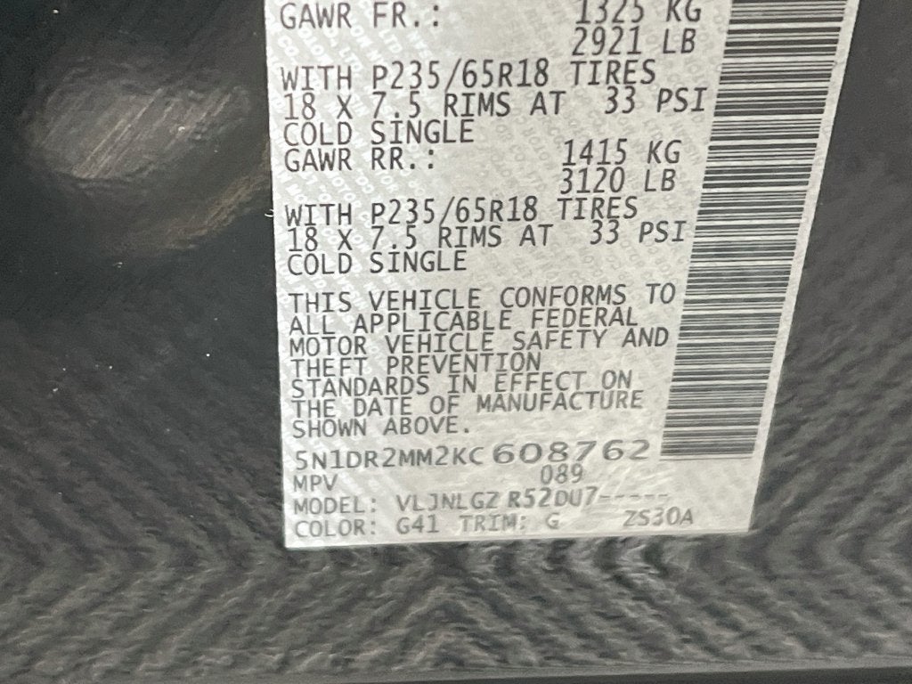 2019 Nissan Pathfinder SL