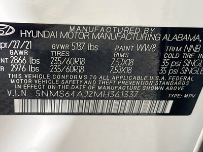 2021 Hyundai Santa Fe SEL