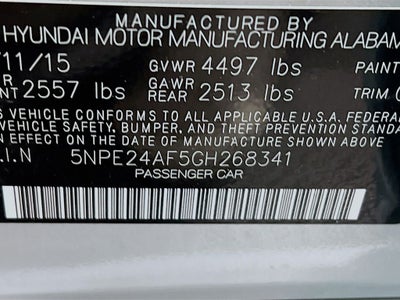 2016 Hyundai Sonata SE