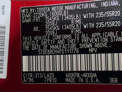 2023 Toyota Highlander Hybrid Platinum