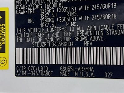 2019 Toyota Highlander XLE