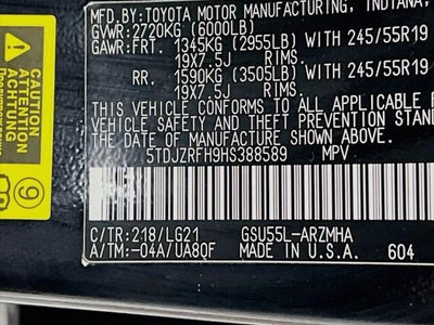 2017 Toyota Highlander SE