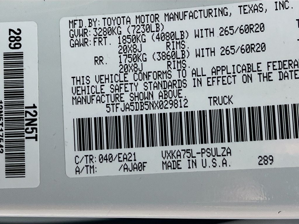2022 Toyota Tundra Limited