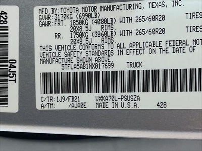 2022 Toyota Tundra SR5