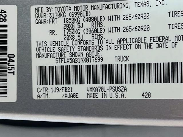 2022 Toyota Tundra SR5
