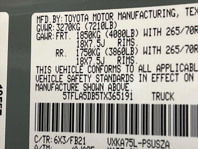 2026 Toyota Tundra SR5