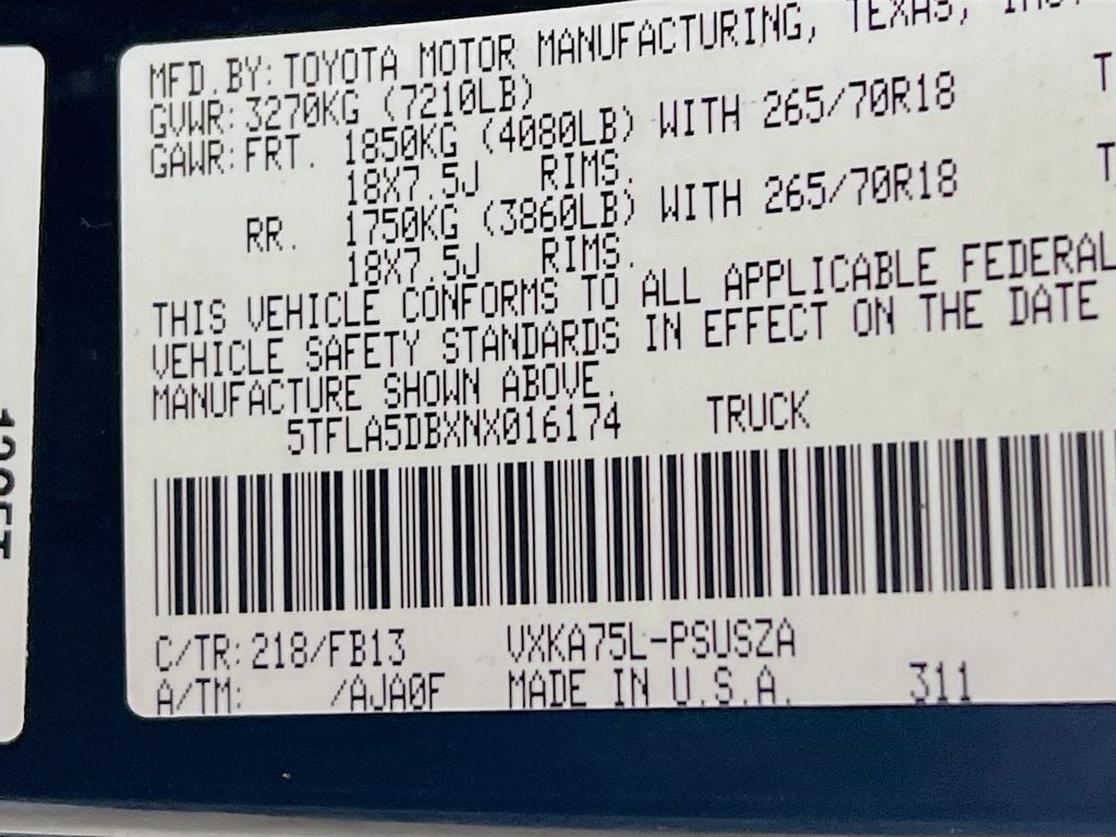 2022 Toyota Tundra SR5