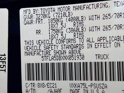 2022 Toyota Tundra SR5