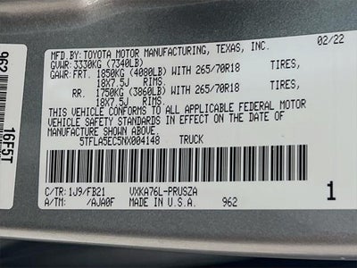 2022 Toyota Tundra SR5