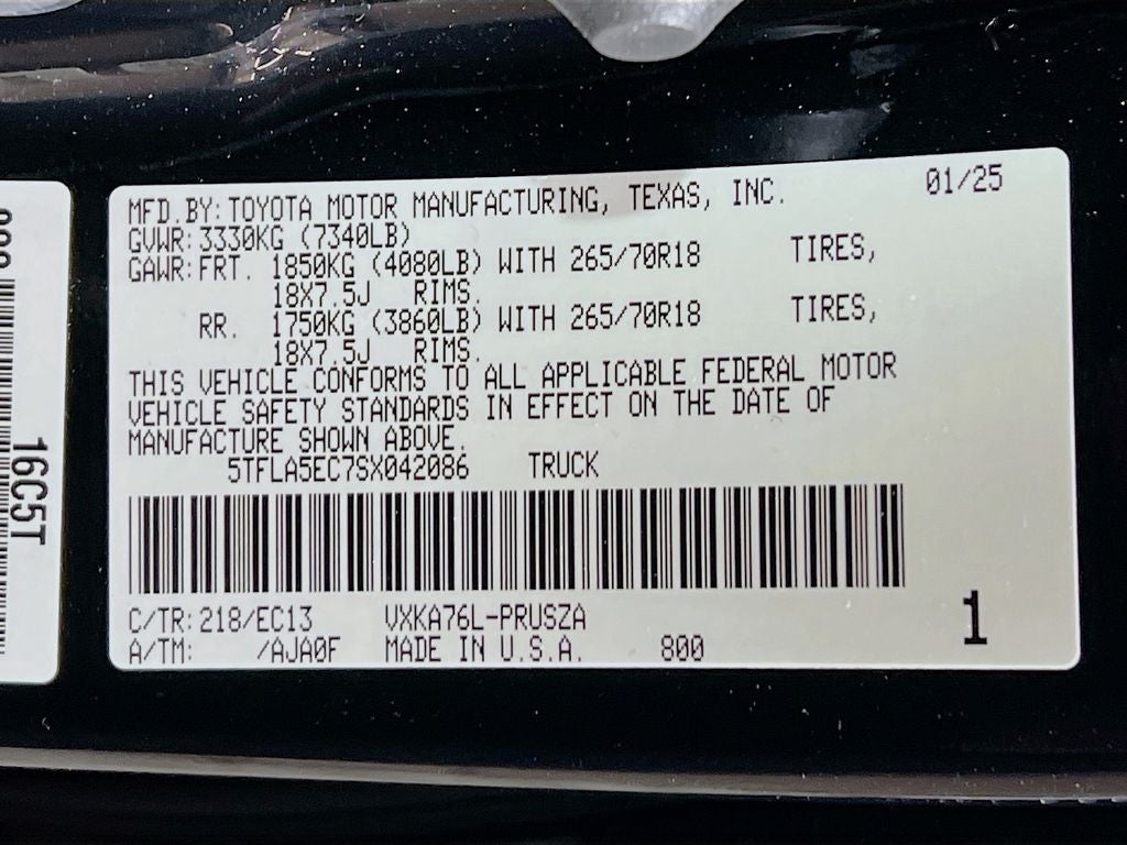 2025 Toyota Tundra SR5