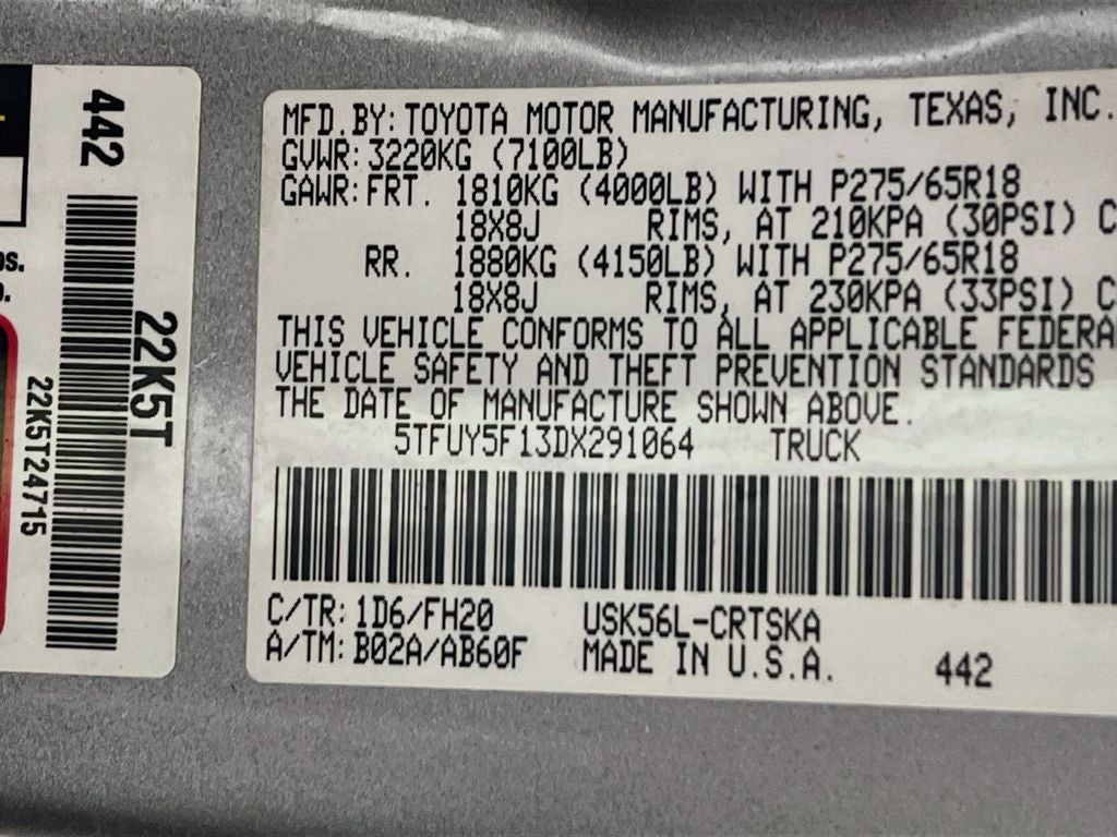 2013 Toyota Tundra Grade