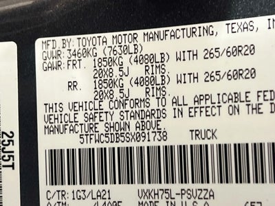 2025 Toyota Tundra Hybrid Platinum
