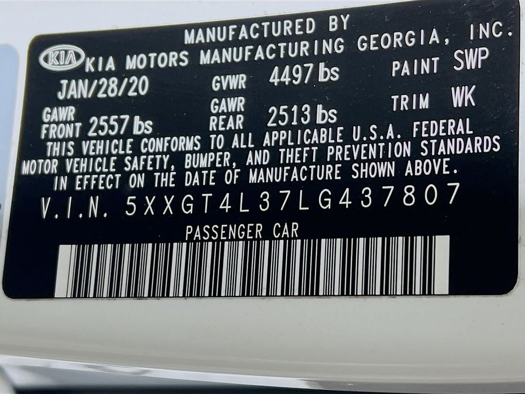 2020 Kia Optima SE