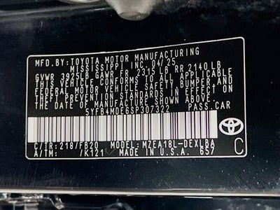 2025 Toyota Corolla LE