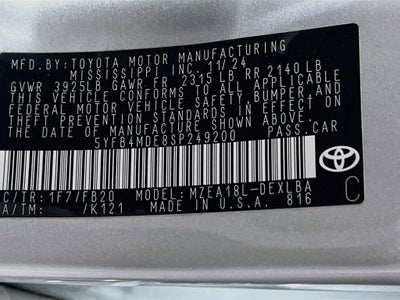 2025 Toyota Corolla LE