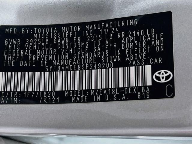 2025 Toyota Corolla LE