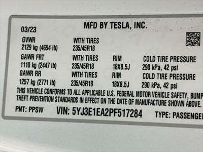 2023 Tesla Model 3 Base