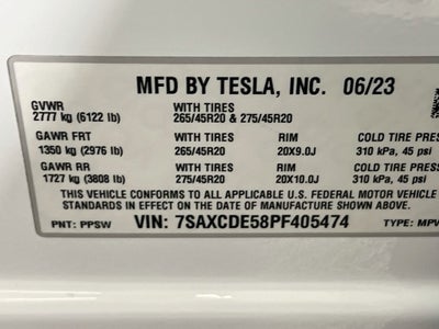 2023 Tesla Model X Standard Range