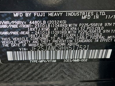 2017 Subaru Forester 2.5i Touring