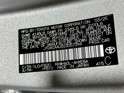 2025 Toyota Prius LE