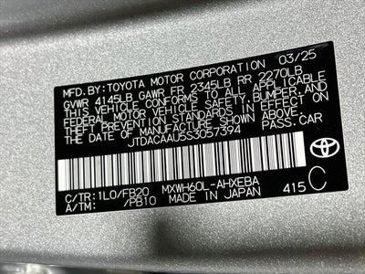 2025 Toyota Prius LE
