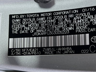 2016 Toyota Prius Three Touring