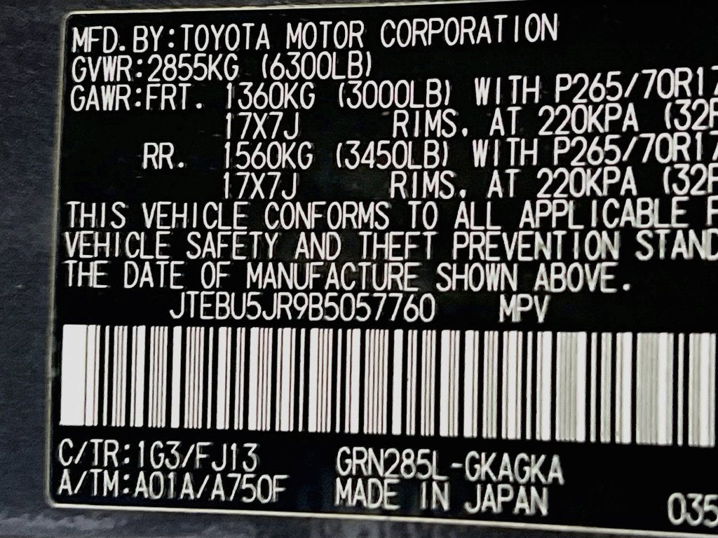 2011 Toyota 4Runner SR5
