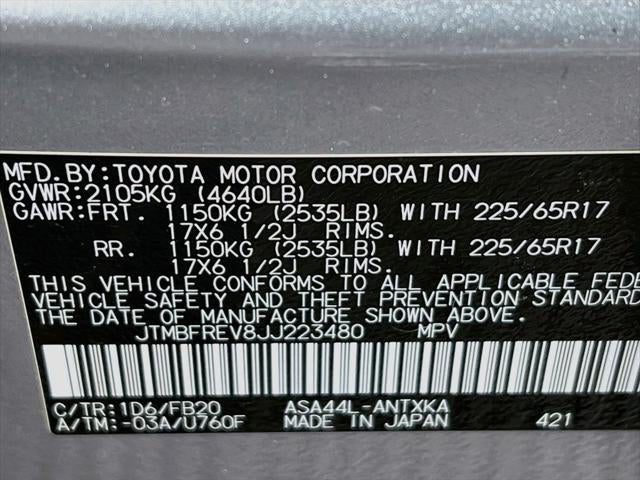 2018 Toyota RAV4 LE