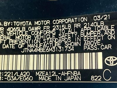 2021 Toyota Corolla Hatchback XSE