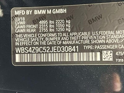 2018 BMW M4 Base
